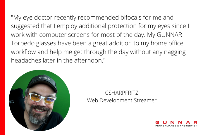 blue light prescription glasses review by CSHARPFRITZ