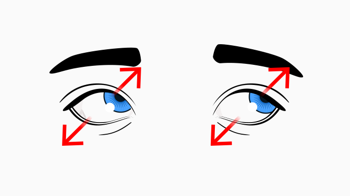 eye exercises eyes looking diagonally