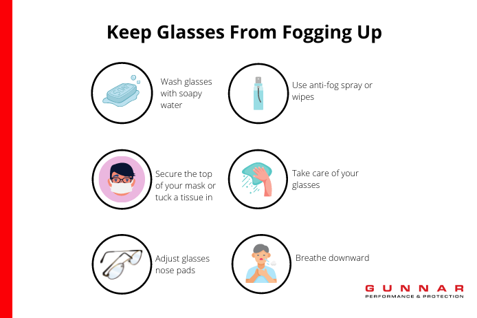 how to keep glasses from fogging up