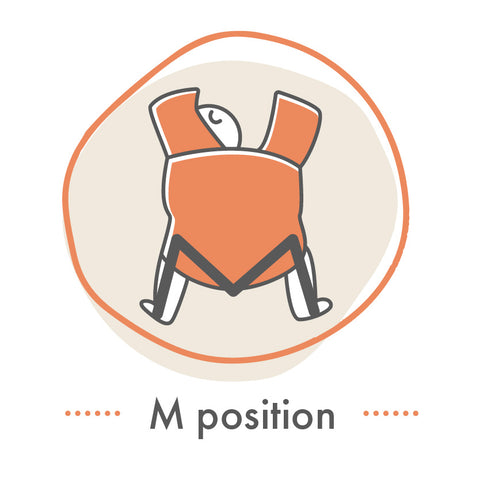 M-position - babywearing - Belly Beyond Blog