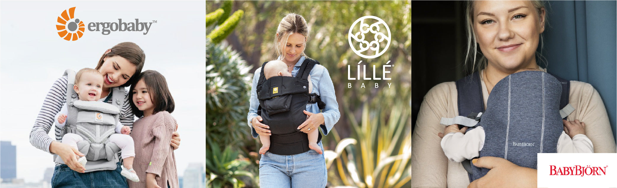 Ergobaby, LILLEbaby and Ergobaby. Leading baby carrier design.