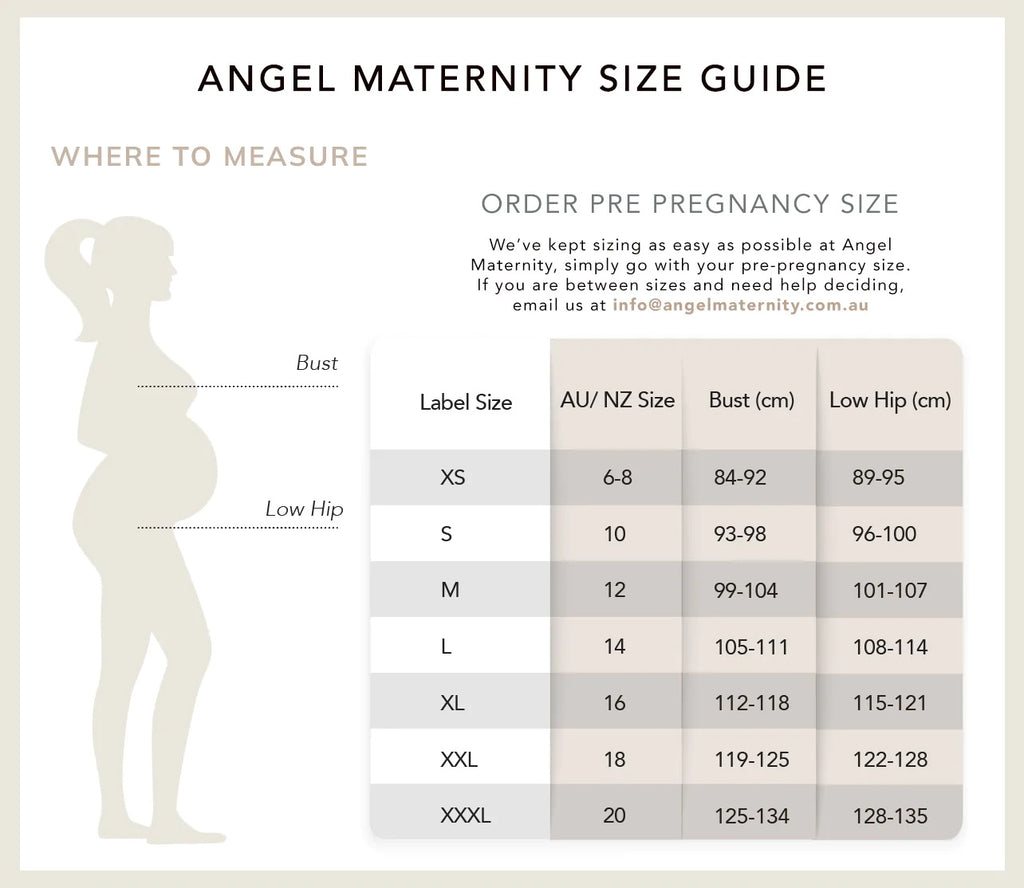 Angel Maternity Size Guide