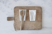 Load image into Gallery viewer, White Marble Cut-Out Spoon Rest
