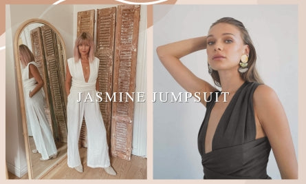 women in white and black elegant jumpsuits