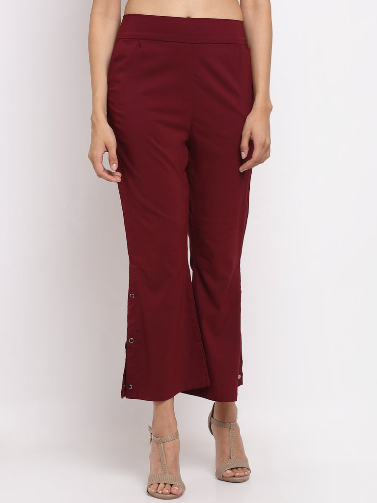 55 OFF on SASSAFRAS Women Blue Solid HighRise Denim Parallel Trousers on  Myntra  PaisaWapascom