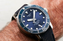 Load image into Gallery viewer, Tissot Seastar 1000 Powermatic 80 Silicium - Blue with Fabric Strap
