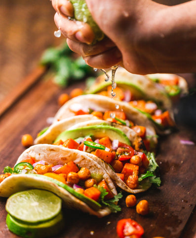Mexican Tacos being served