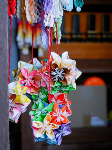 Origami at Nachi Taisha, Japan