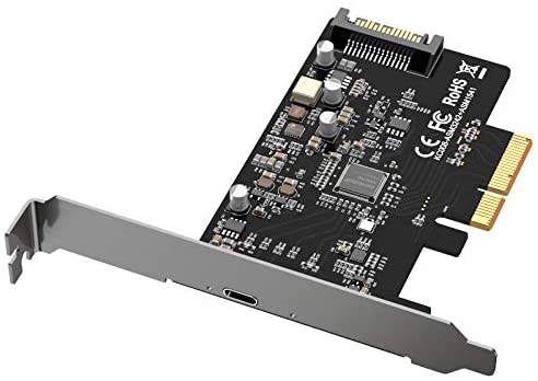 Maiwo KC008 PCI Express x4 kort till 1x extern USB Type C 20 Gbps USB 3.2 Gen 2x2 PCIe 3.0 x4