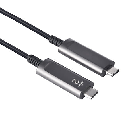 NÖRDIC 10m Aktiv AOC Fiber kabel USB 3.1 Gen2 Type C till Type C 4K 60Hz 10Gbps PD60W