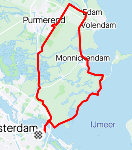 Strava route Edam