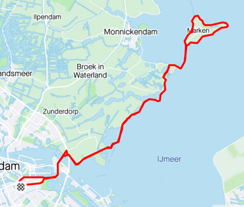 Marken strava route