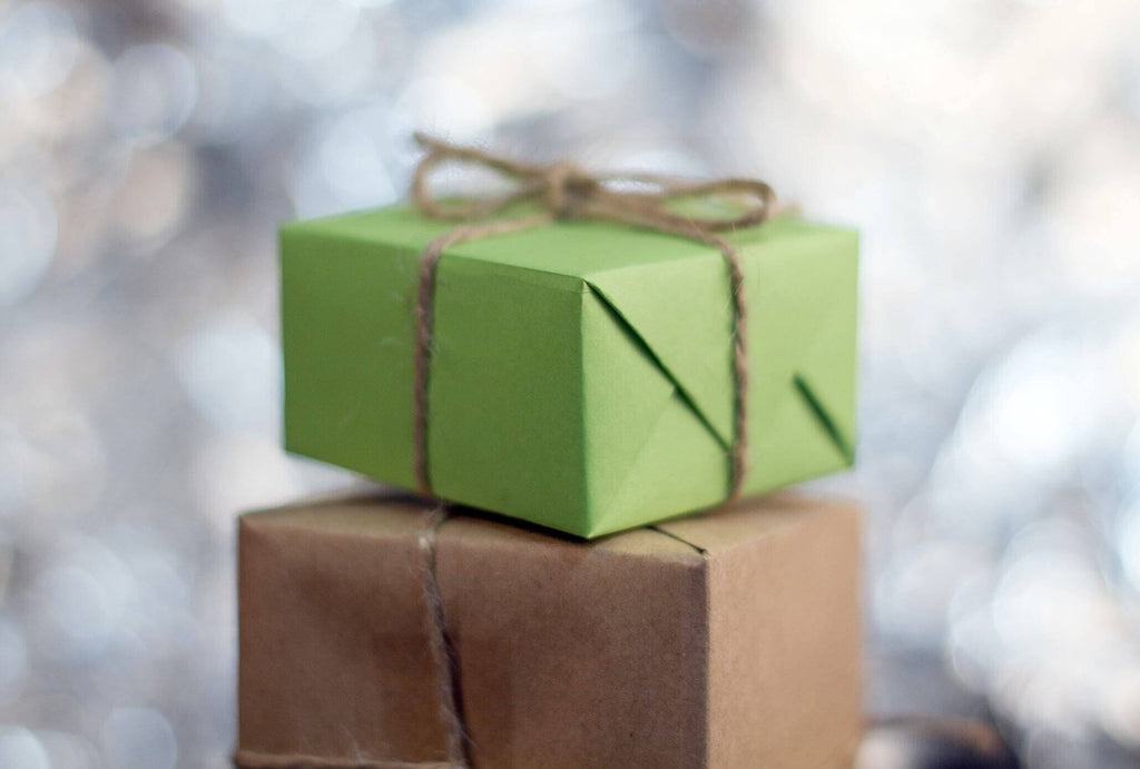 Boxes containing socks to give as a gift