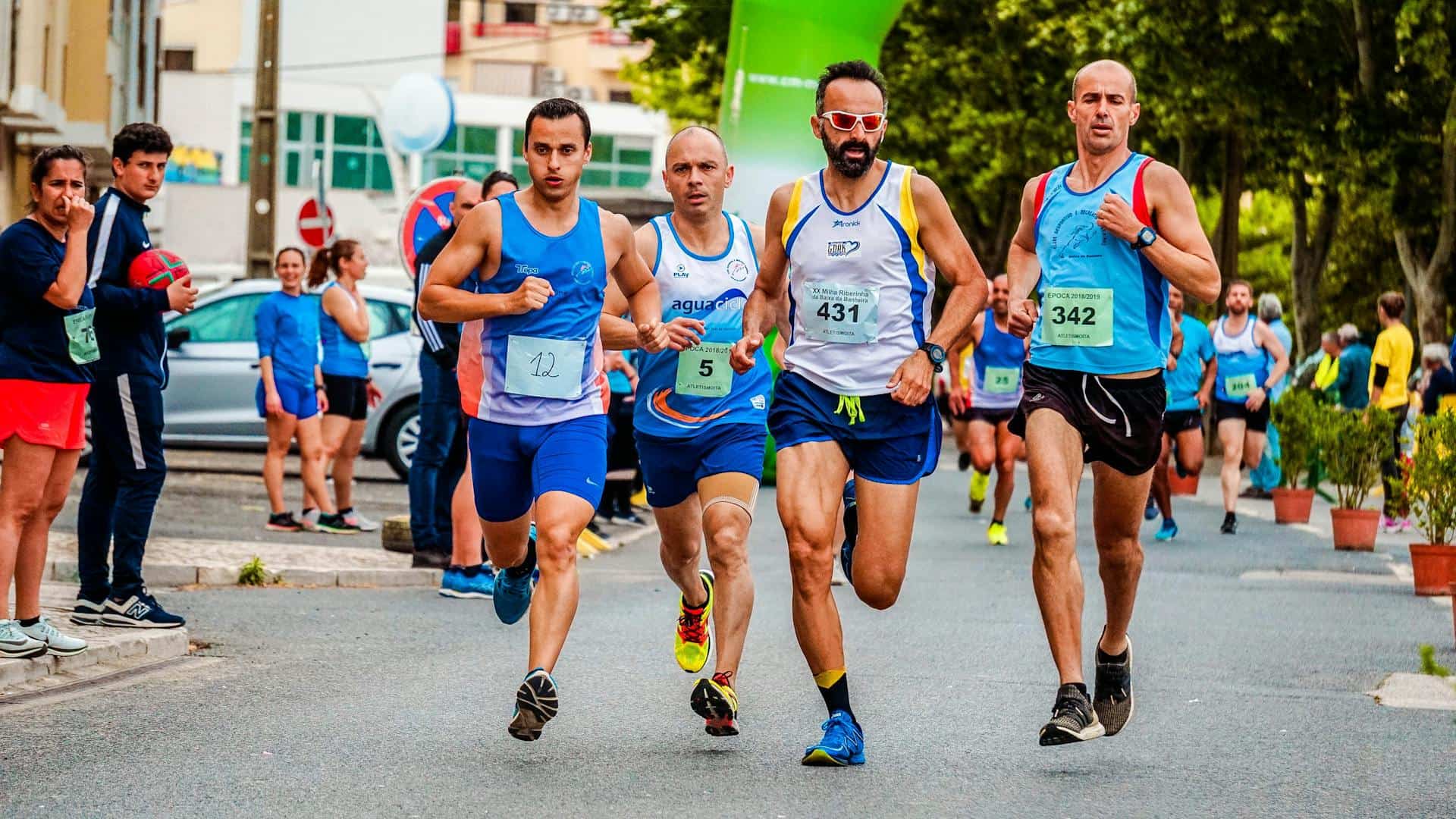 Men running in a marathon