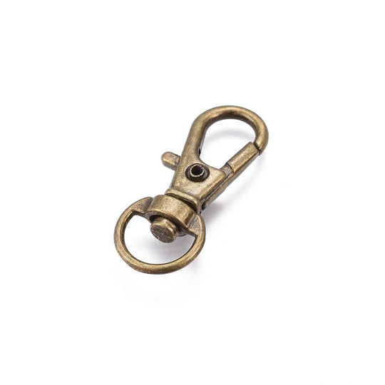 Alloy 360 Degree Swivel Ring Snap Hook Clasps (5 Pieces) 34x23x6