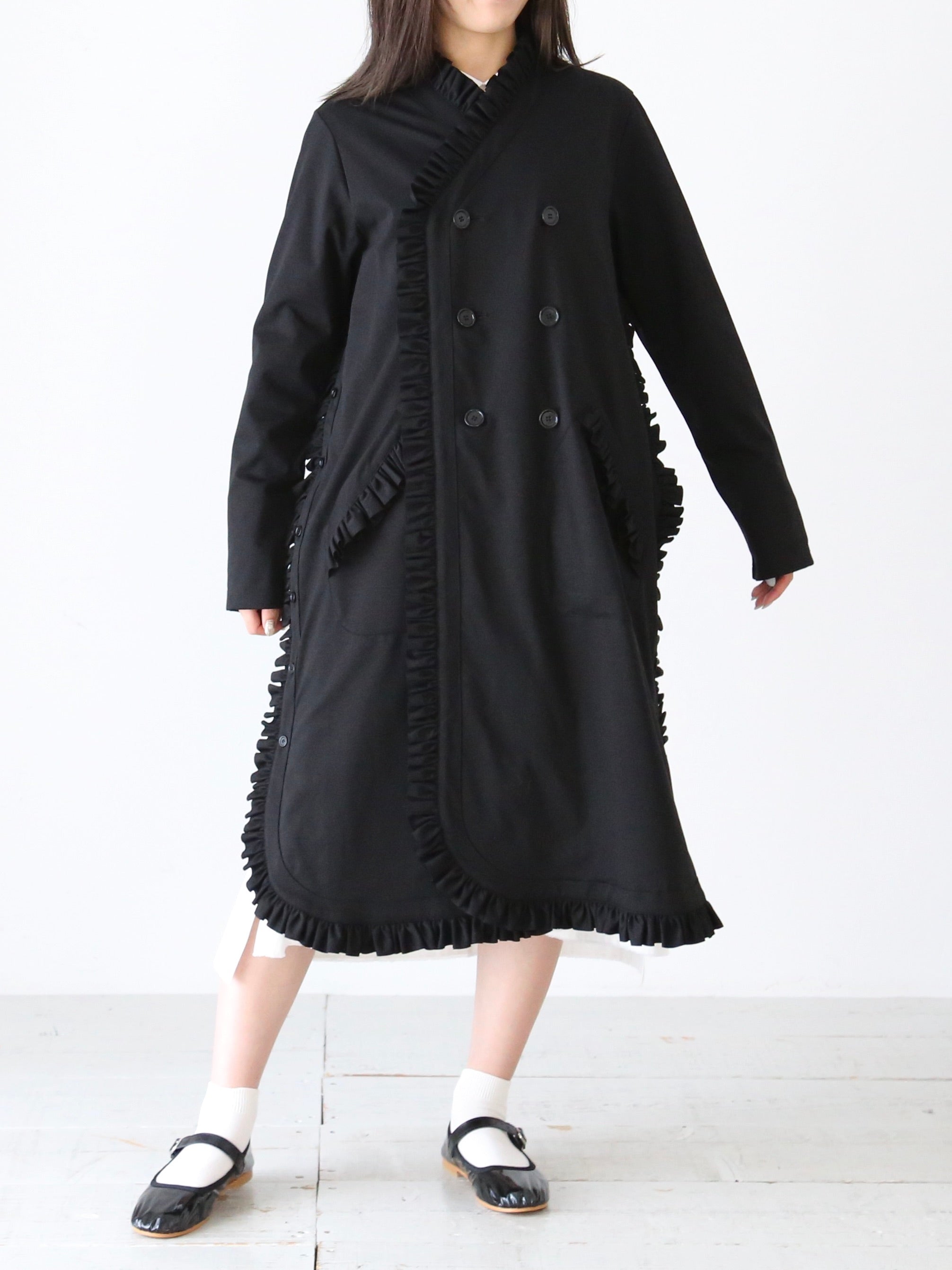 noir kei ninomiya 綿ポンチコート [3I-T018-051] – CREER