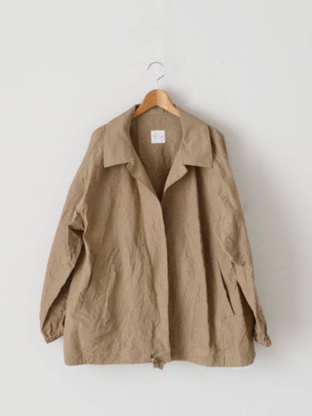 TOUJOURS Buttonless Coach jacket キャメル ftp.eva.gov.co