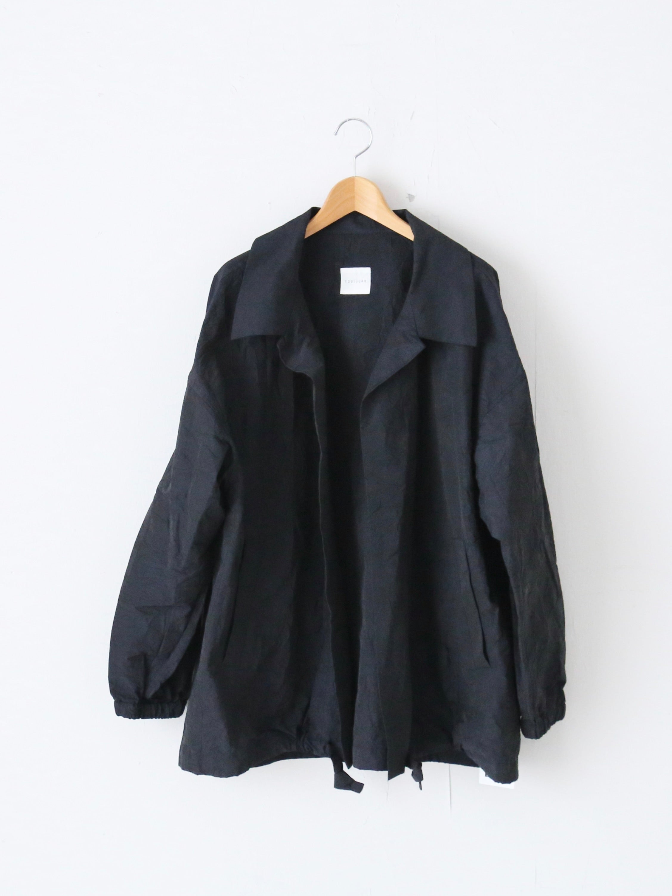 TOUJOURS Buttonless Coach jacket キャメル-