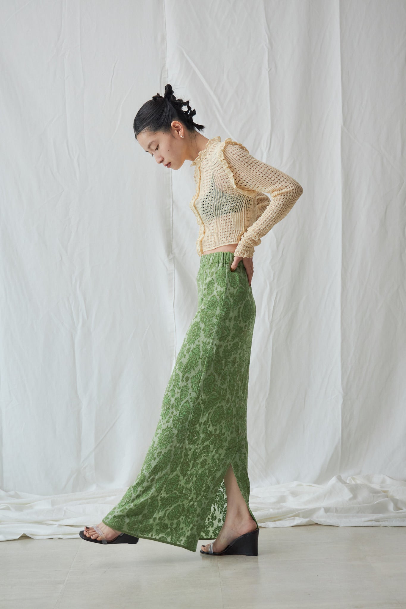 Paisley Jacquard Skirt – Mediam