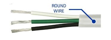 Triplex AC Wire (Round)
