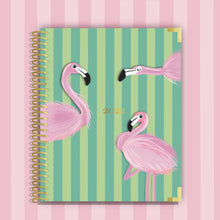 Load image into Gallery viewer, 2022 SPIRAL BOUND DATED PLANNER- fabulous flamingo
