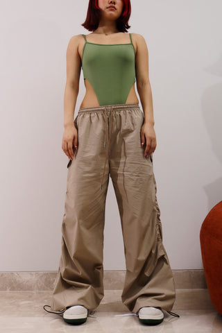Womens Elastic Waist Combat Cargo Pants Trousers Ladies Casual Bottoms  Joggers - | eBay