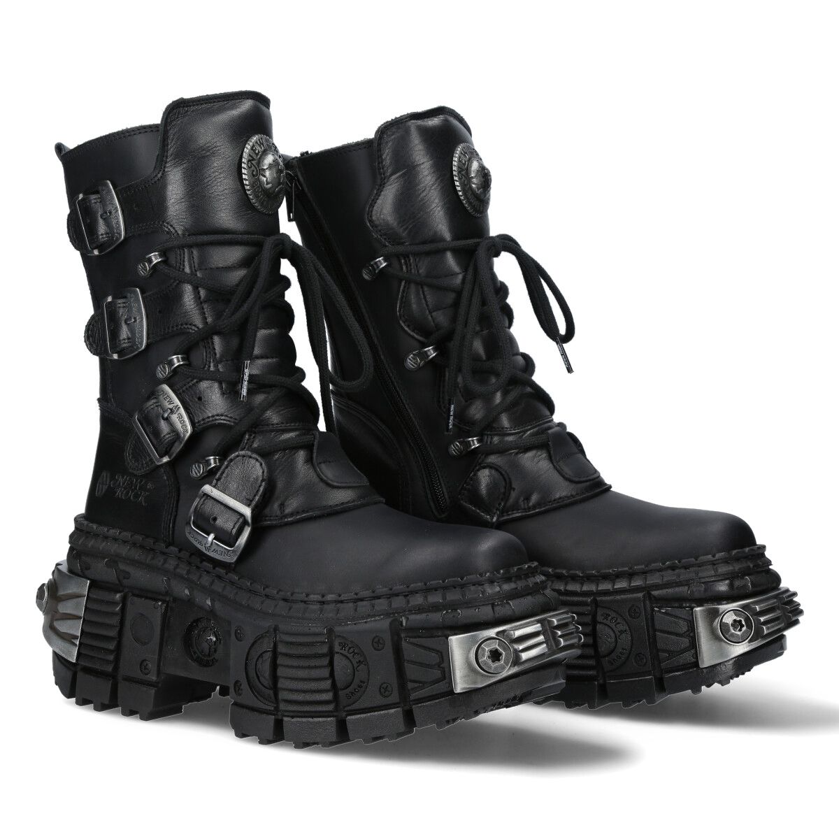 NEW ROCK - WALL373-S3 Chunky Platform Boots – Leather Jacket Company