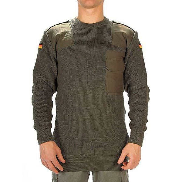 Mil-Tec brand Men Sweater German pullover Commando Jumper Black