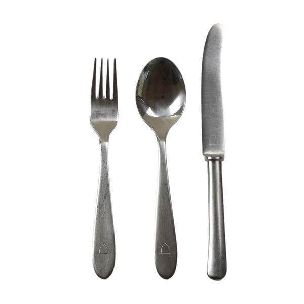 Stainless steel cutlery set 3 pcs Eating utensils Knife fork spoon fla -  GoMilitar