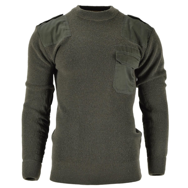 Mil-Tec brand Men Sweater German pullover Commando Jumper Black sweate -  GoMilitar