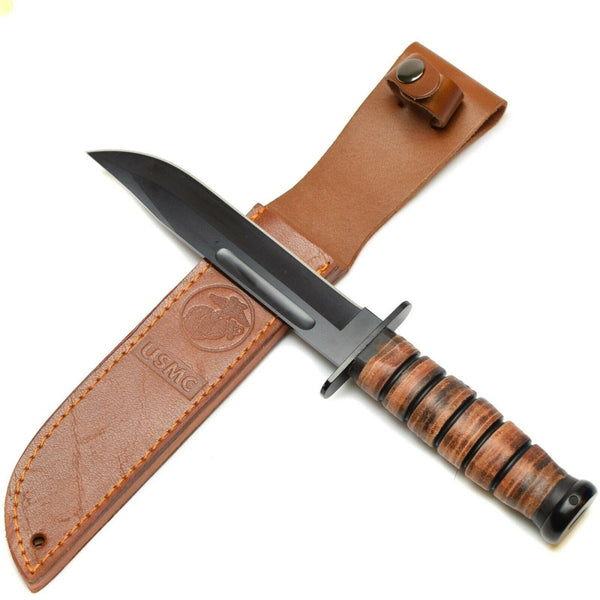 German army combat fixed blade knife with metal sheath BW bundeswehr  military