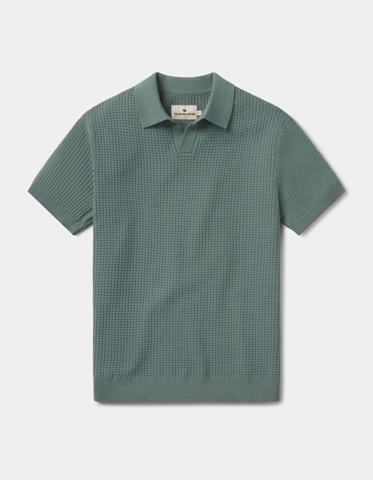 Waffle Stitch Button Up