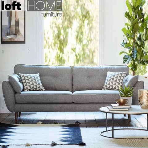 4 seater eclectic fabric sofa Henri by Loft Home Furniture