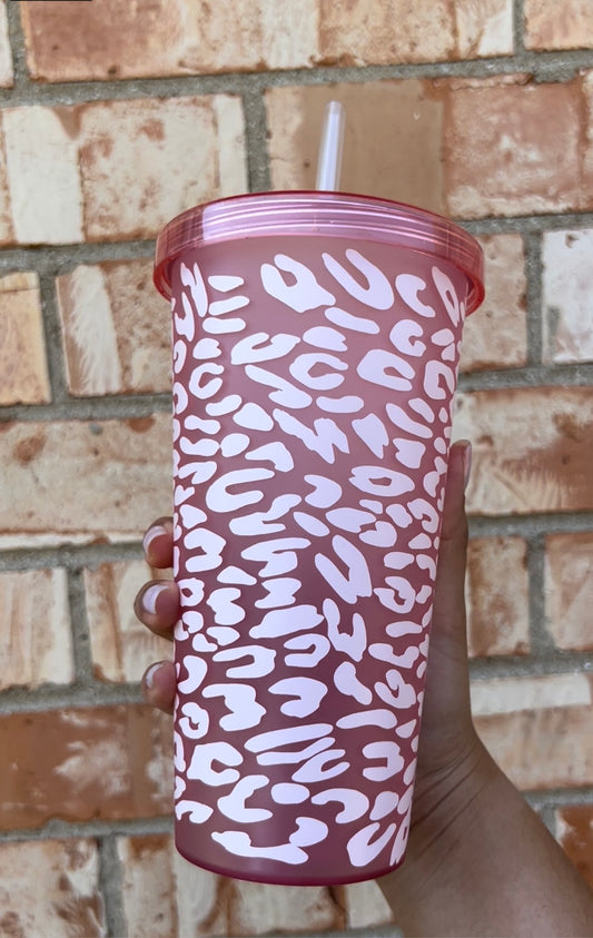 Sage Green Cheetah Starbucks Tumbler – And Do It Anyway