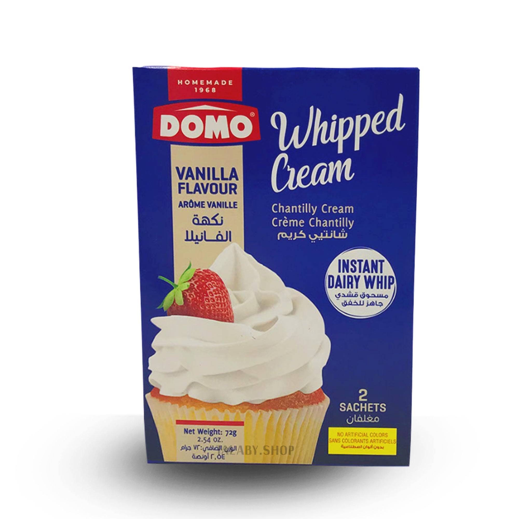 Cream Vanilla Flavour Domo 72g
