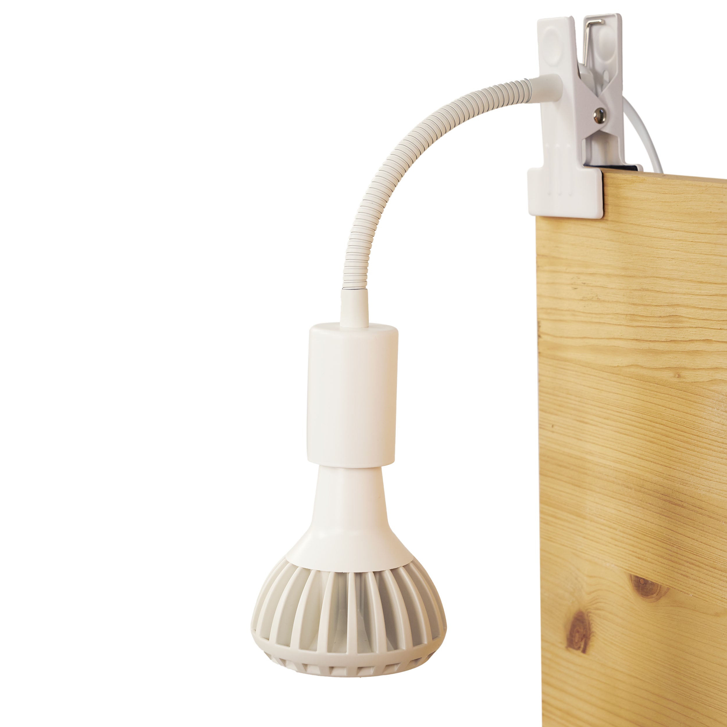 Pianta grow light bulb in a clip on fixture