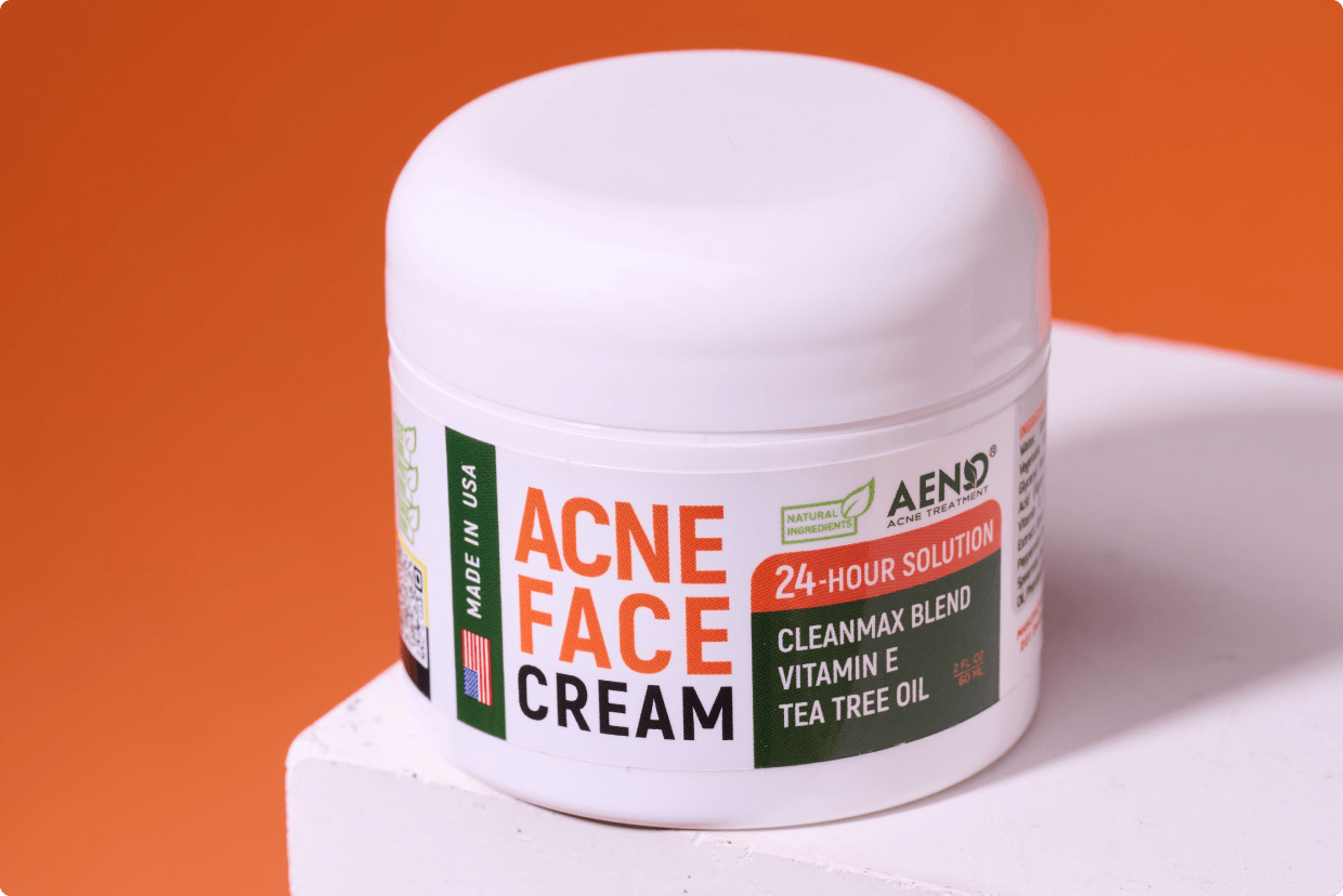 Jar of AenoAcne cream 