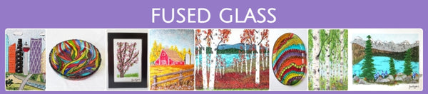 fused glass art and glass paintings by Jeweliyana Reece