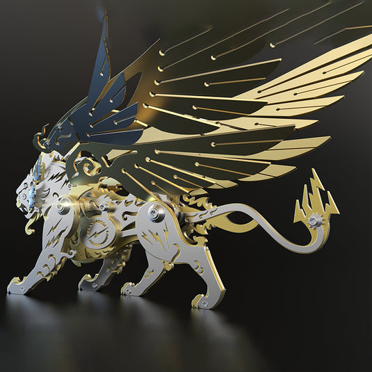 3D Metal Mechanical Lion Mutation Mythological Creature Model Kit –  metalkitor