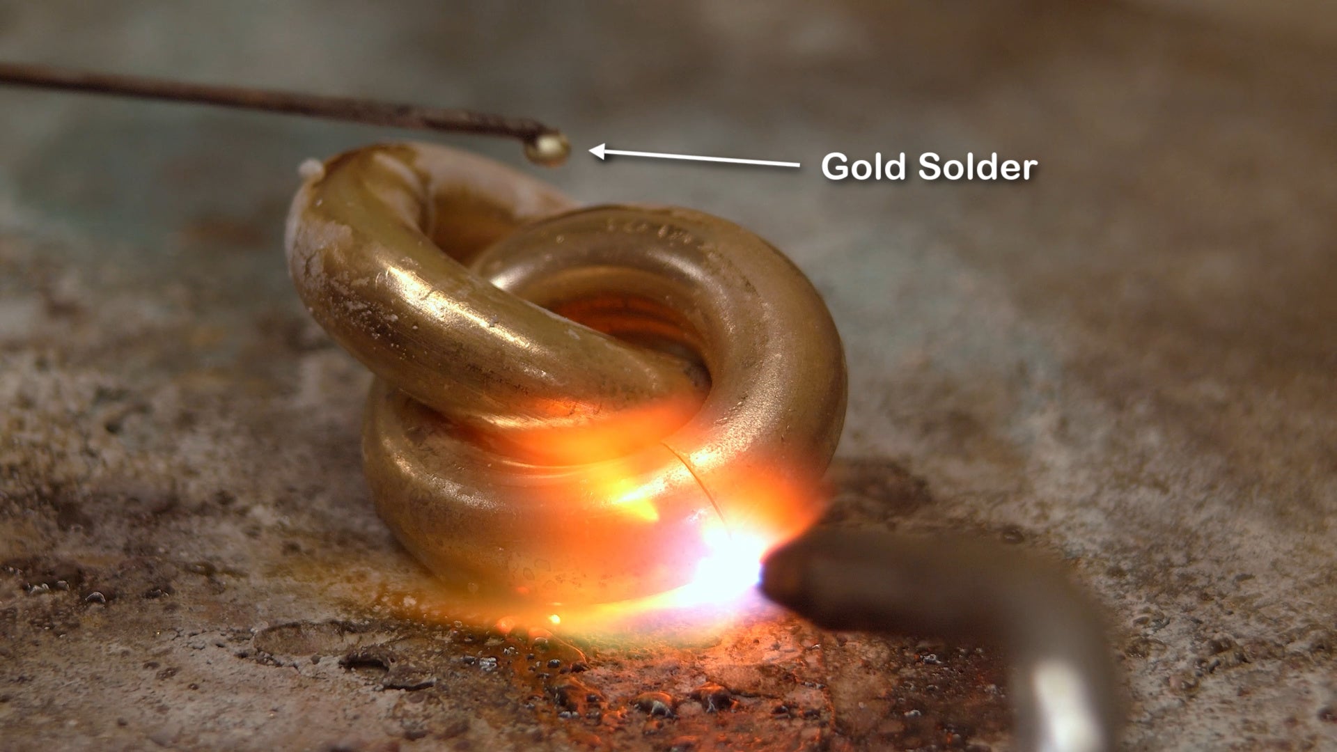 soldering gold links