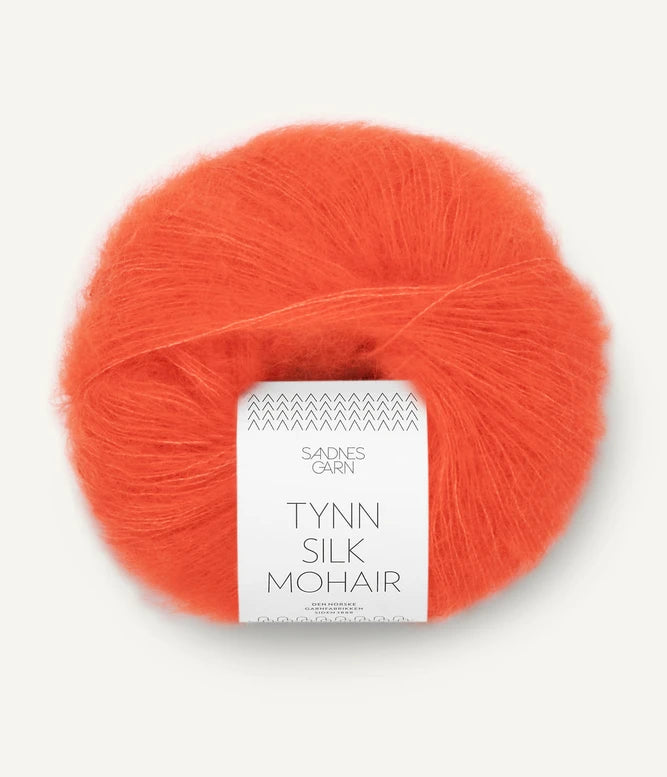 Drizzle Mohair/Silk Super Fine Yarn by Sugar Bush Yarns - #8012 Orange Peel
