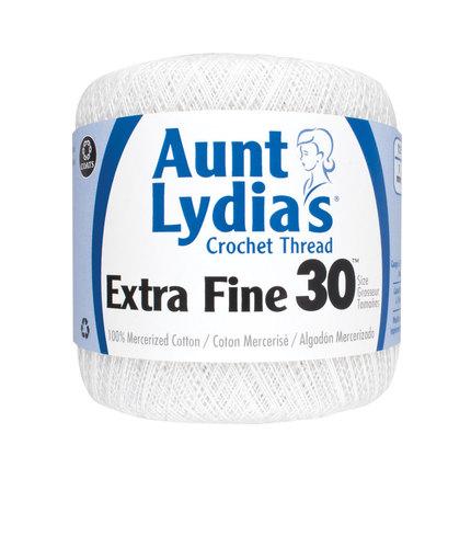 White Aunt Lydia's Crochet Thread Classic 10 400 Yds 