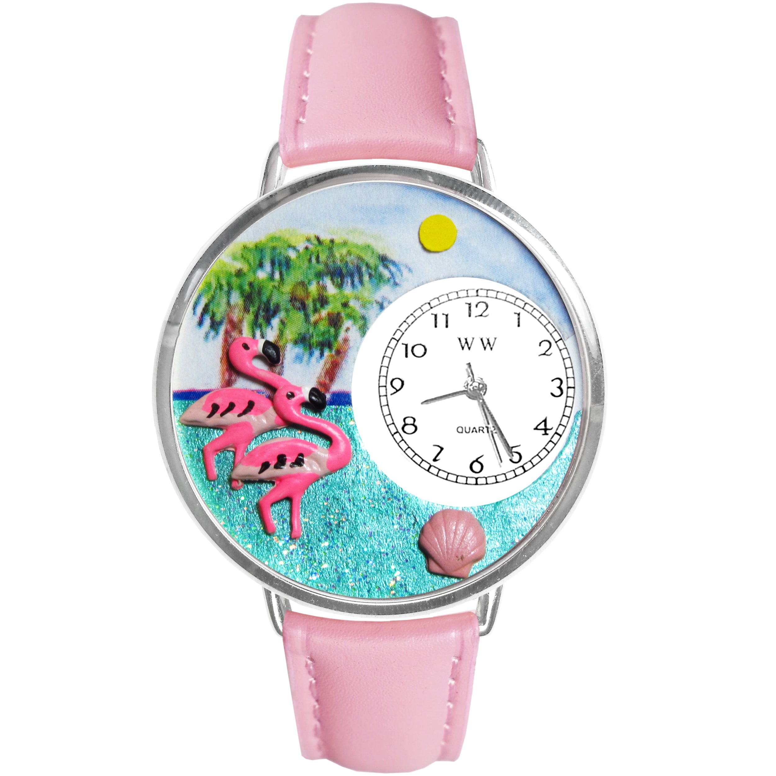 Flamingo Watch in Silver (Large)