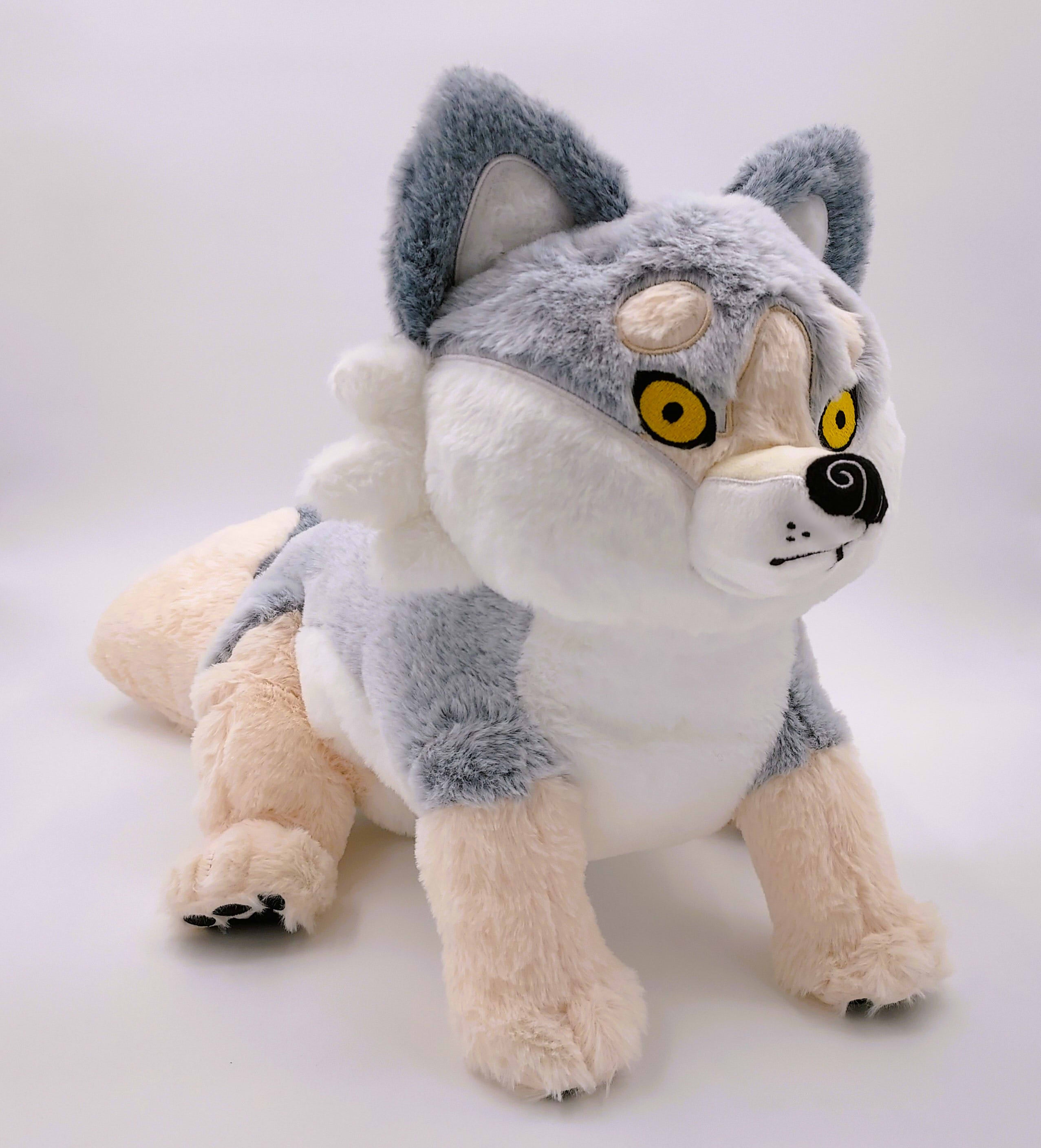 BIG HUGS PLUSH ⭐Biscuit the Grumpy Weighted Wolf