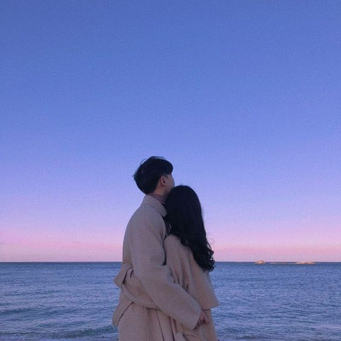 Young Couple in a beach