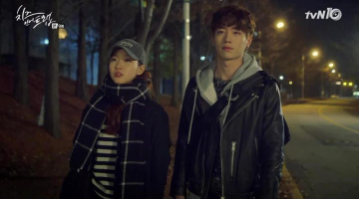 In-ho with Seol from Cheese in the Trap