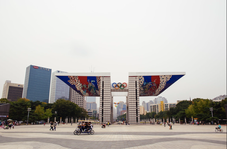 Olympic Park entrance in Seoul