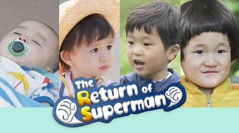 Children starring in the show The Return of the Superman