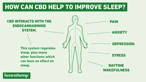 Info Graphic Of How CBD Help To Improve Sleep