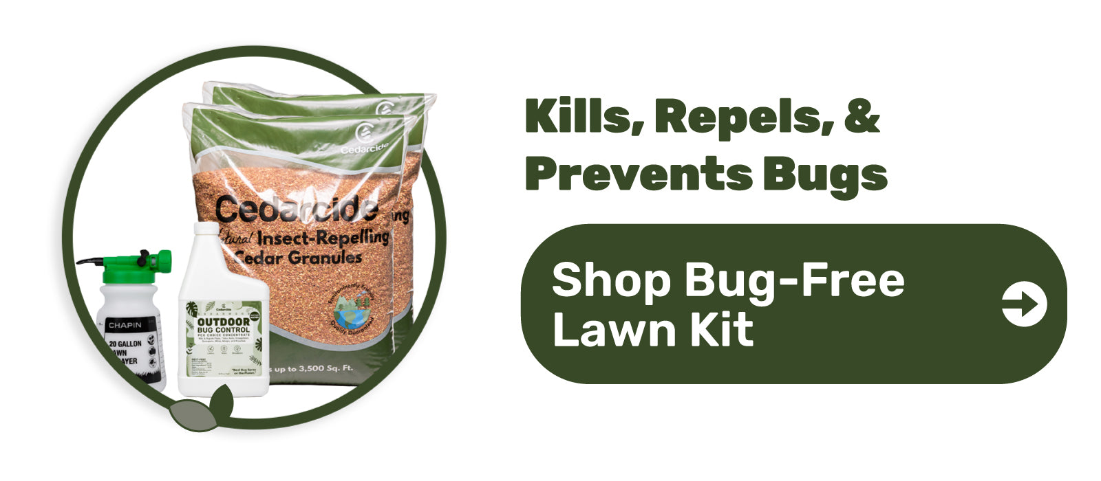 Cedarcide Bug-Free Lawn Kit